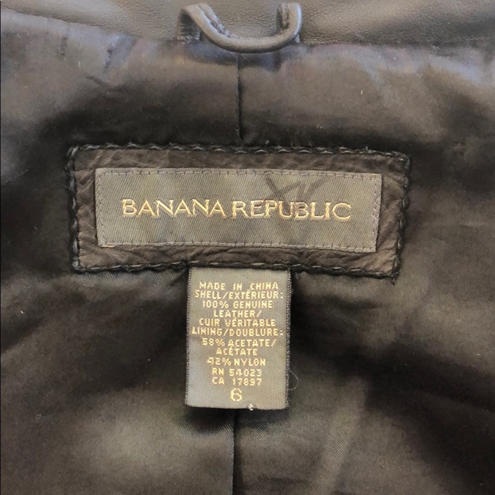 Banana Republic 100% Genuine Leather Jacket ✨ - Picture 5 of 6
